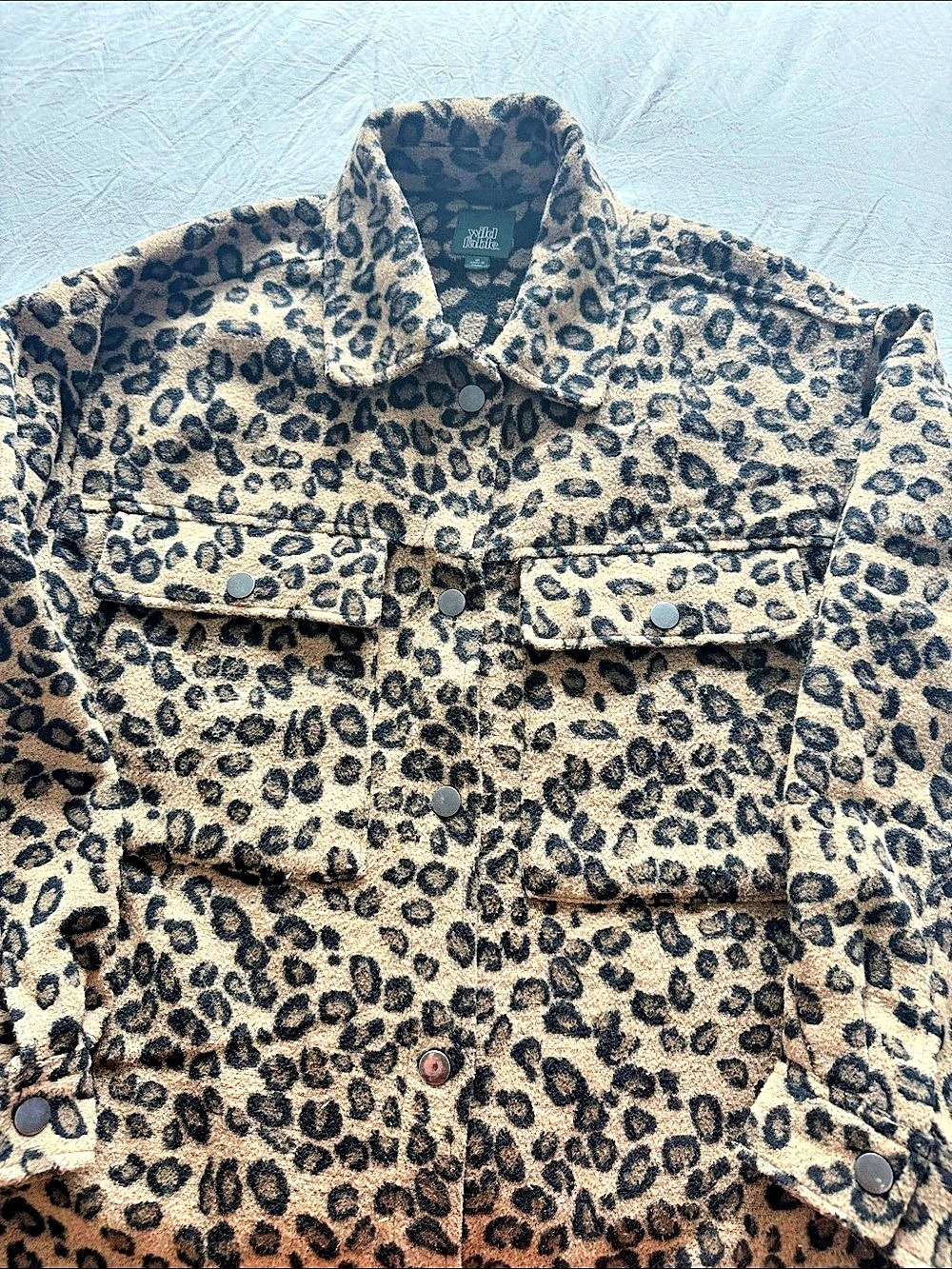 Wild Fable Leopard Print Jacket Size Medium